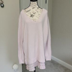 Soft Pink V-Neck Sweater